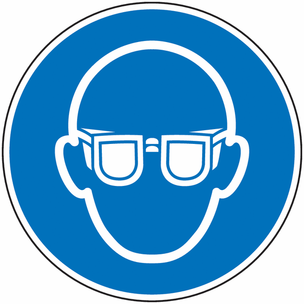 Panneau port obligatoire des lunettes