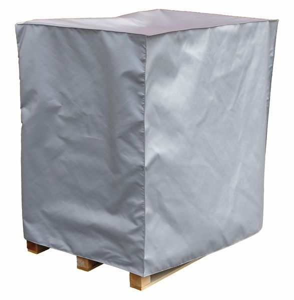 Housse recouvrant une palette de stockage en prévention d'un feu de batterie lithium