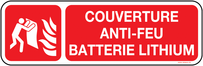 Panneau couverture anti feu batterie lithium